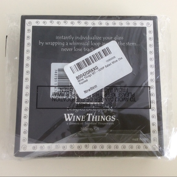 That Wine is Mine! - Wine Glass Charms “Safari” - Picture 3 of 3